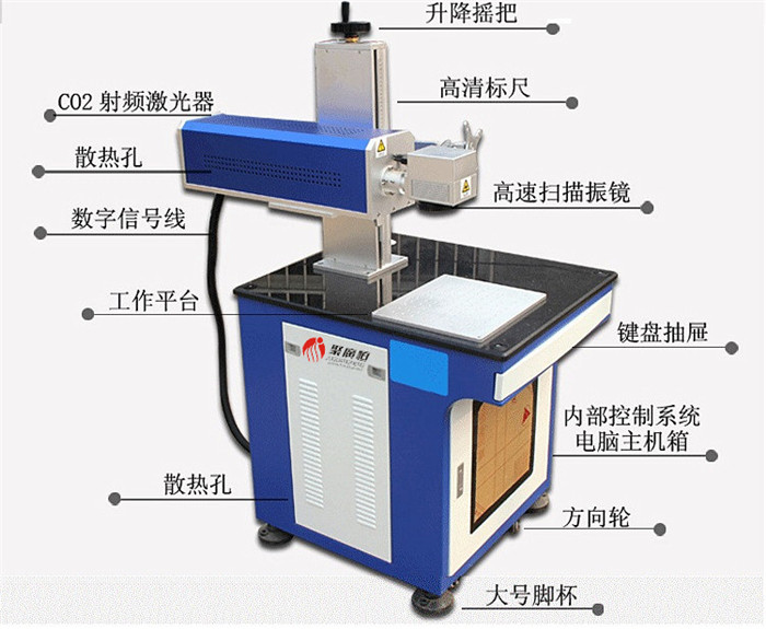 化妆刷也能用CO2激光打标机雕刻商标