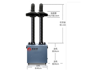 SPF-1007聚广恒激光双头烟雾过滤器 烟尘过滤器